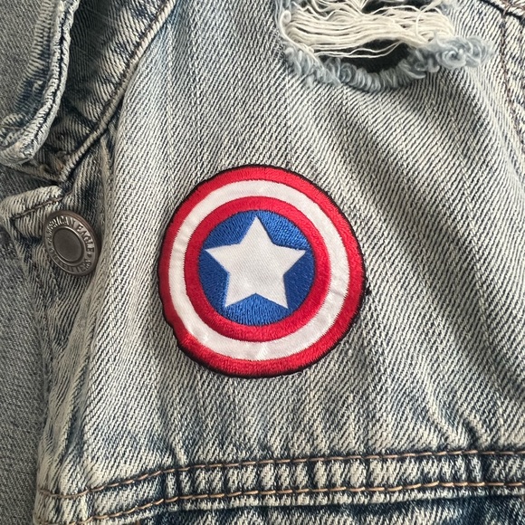 American Eagle 🦅 Acid Washed / Distressed Jean Jacket - Picture 6 of 7